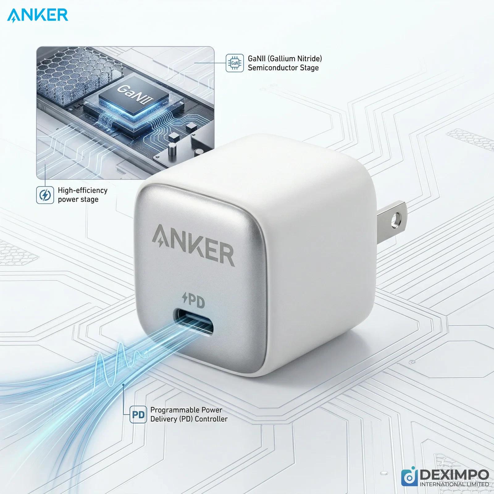 شاحن ANKER Zolo A2696 35W GaN USB-C شحن سريع - View 1