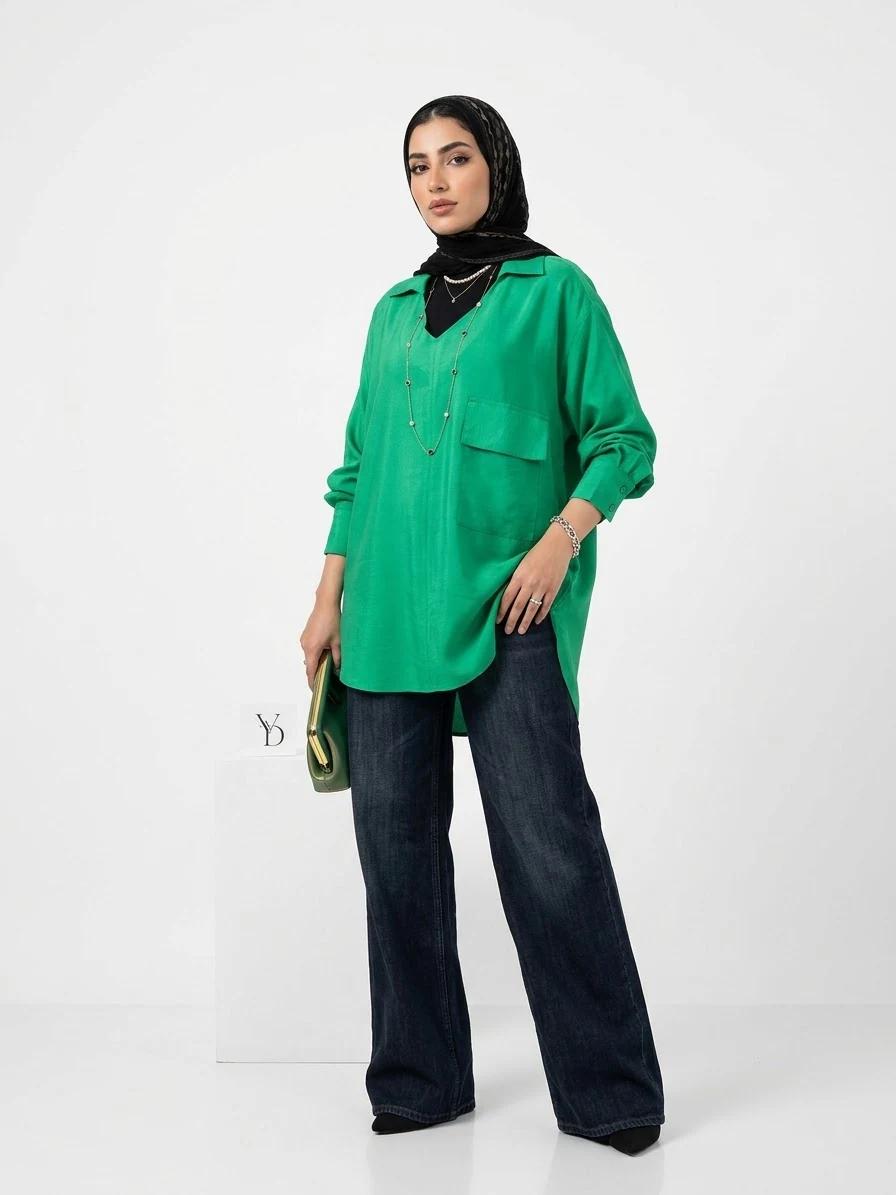 Over size linenshirt - View 1