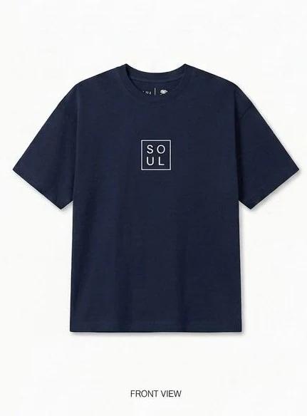 NAVY BLUE SOUL TEE SHIRT - View 1