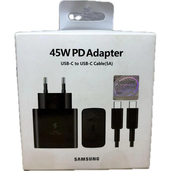 شاحن Samsung 45W PD مع كابل USB-C to USB-C 5A - View 1