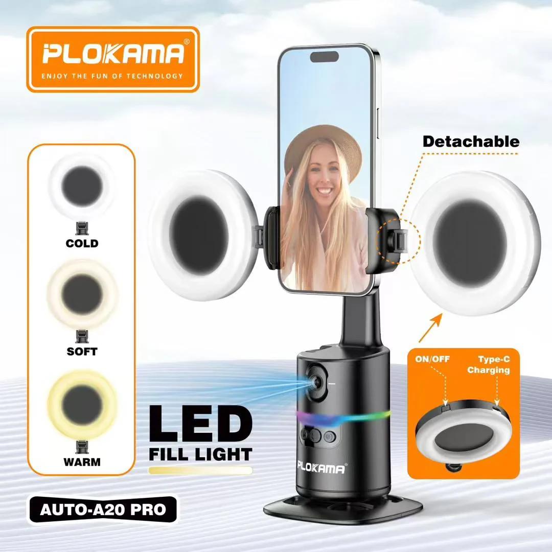 ستاند PLOKAMA Auto A20 Pro AI Face Tracking الذكي للموبايل - View 1