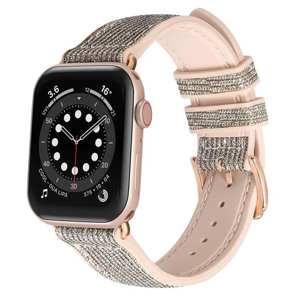 سوار Sparkle Hybrid Gold لساعة Apple Watch (42/44/45/46/49 مم) - View 1