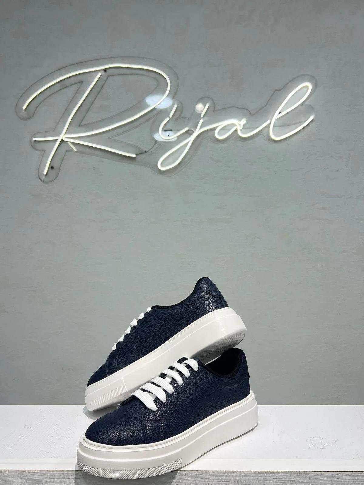 NAVY BLUE CASUAL SHOES - View 1