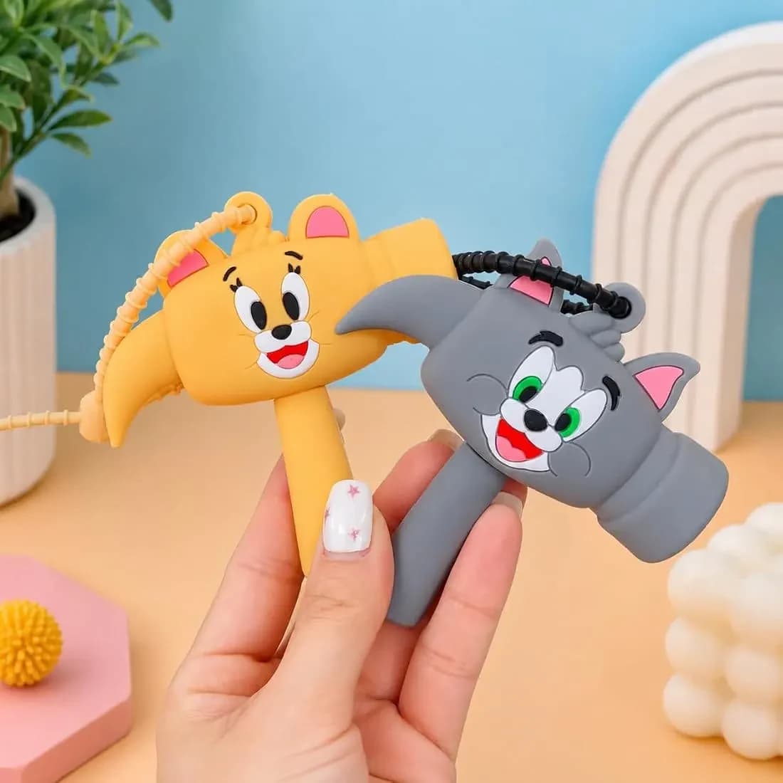 Tom & Jerry Hammer Keychain