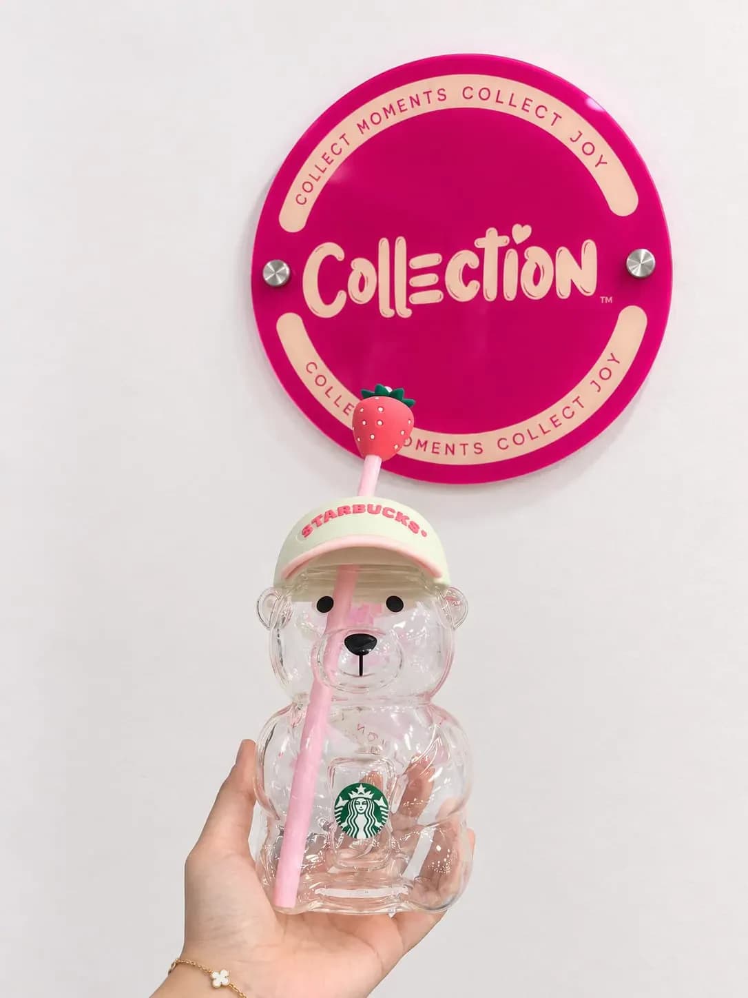 Glass cold cup Starbucks Bearista